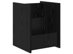 Conjunto 1 Suporte Moderno Para Revistas Vidaxl Preto Derivados De Madeira (35 X 35 X 45 Cm)