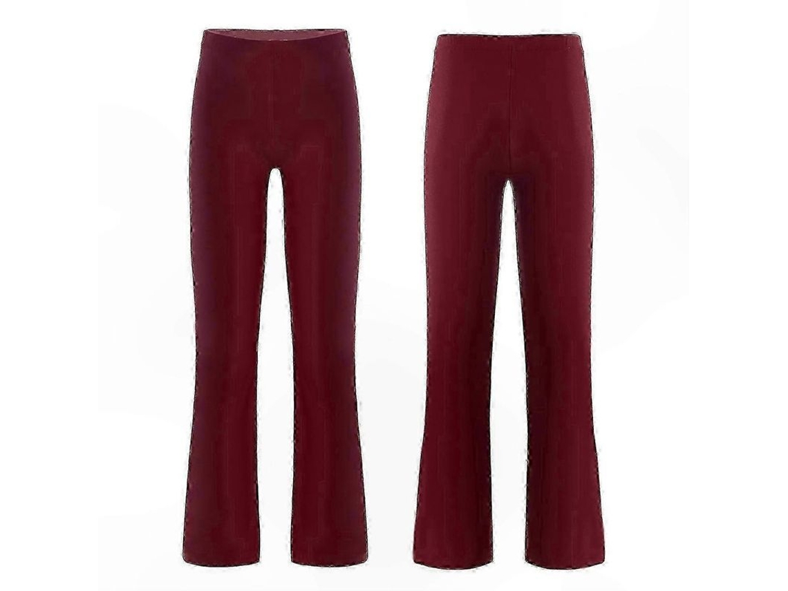 Calcinha De Jazz Para Meninas Com Cintura Elástica, Tamanhos 5-14 Anos, Material Poliéster E Spandex, Cor Preta Vermelho Vinho