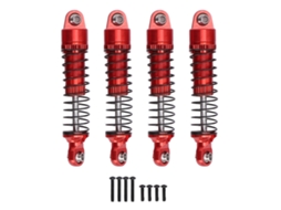 Mali 4pcs Amortecedor de Choque Rc 50mm Peças de Upgrade em Liga de Alumínio T6061 Alto Resistência Vermelho