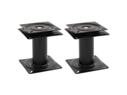 Vidaxl 2 Pcs Pedestais Para Banco De Barco Giratórios A 360° Aço