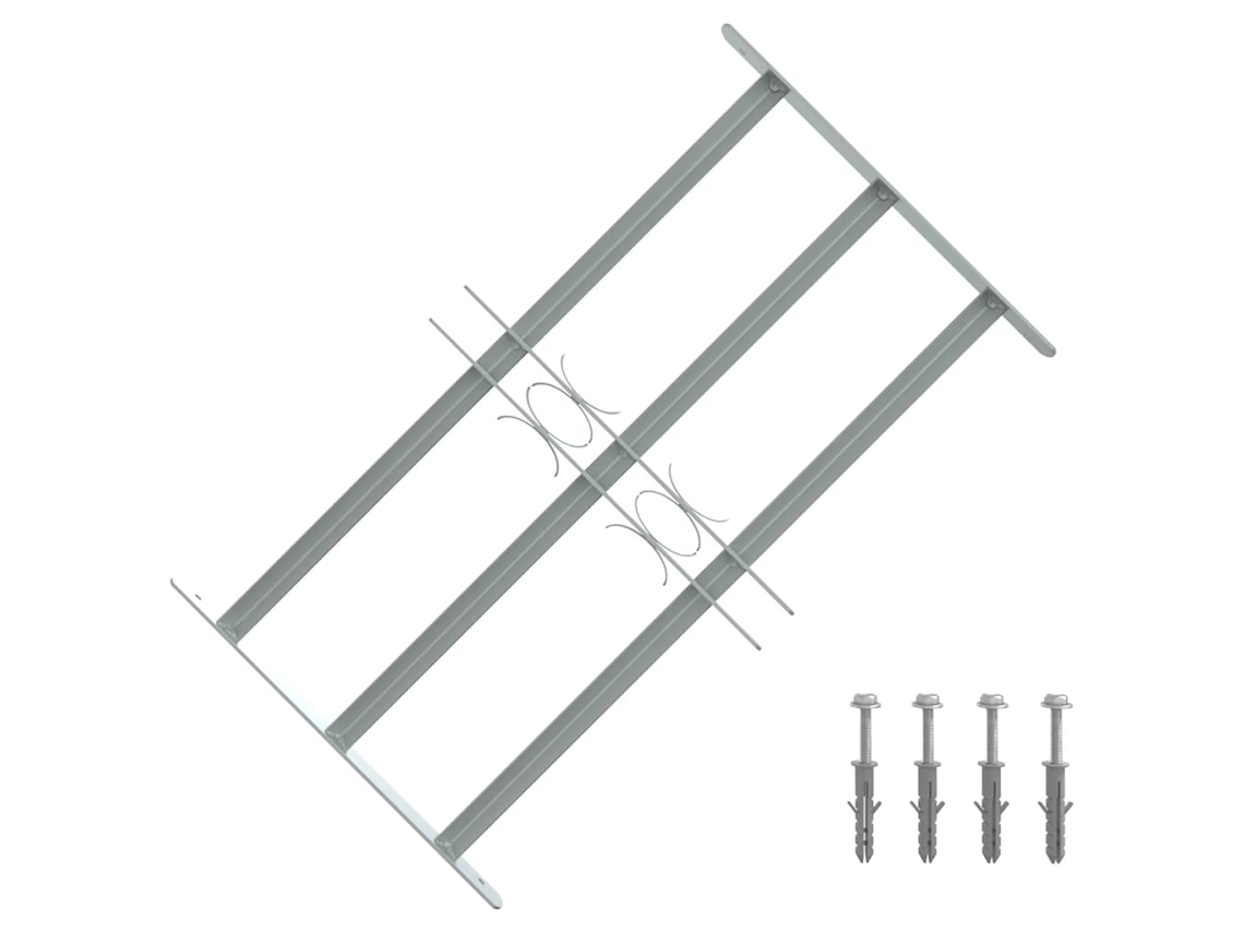 Vidaxl Janela Grelhas 500-650 Mm Aço Galvanizado Ouro