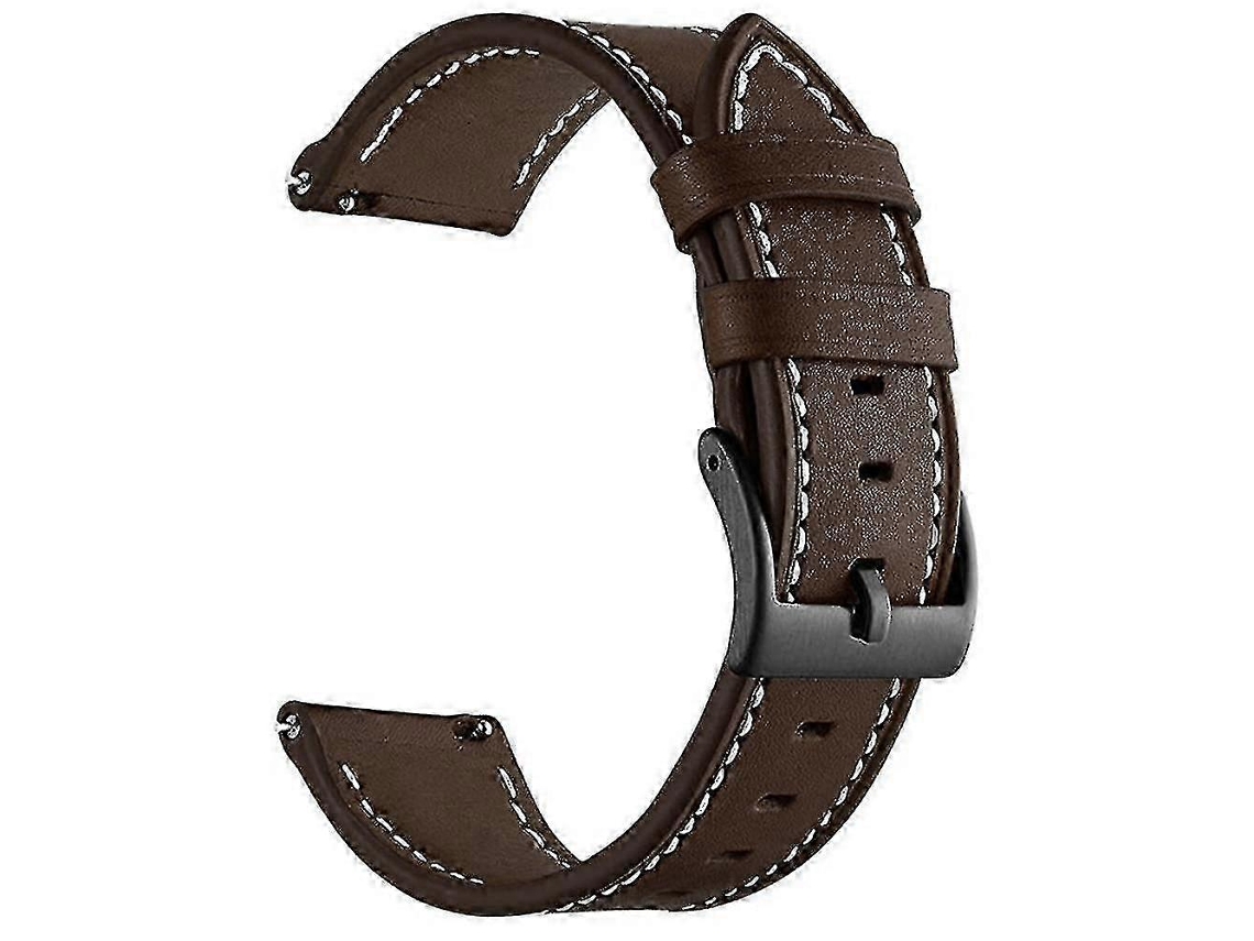Pulseira de relógio de 20 mm para Venu/SQ/SQ 2/2 Plus, pulseiras de reposição em couro bovino genuíno, Ly Ebike
