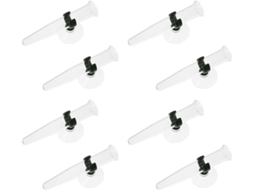 Conjunto De 8 Tubos Transparentes Para Flores Com Ventosas, Ideais Para Arranjos E Buquês De Flores Frescas Suportes Em