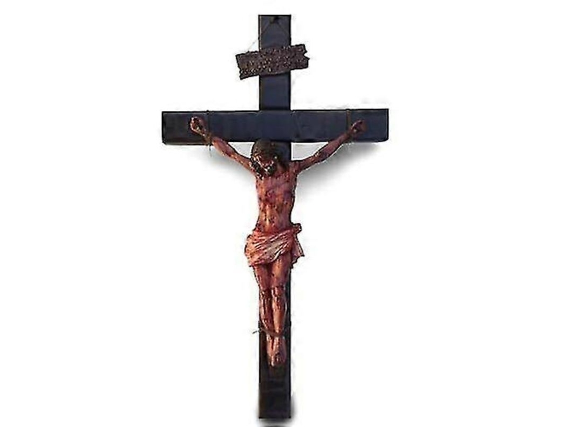 Cruz Religiosa com Feridas, Resina, Nova Line