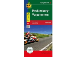 Livro Mecklenburg-West Pomerania, motorcycle map 1250,000, freytag amp berndt de Freytag & Berndt (Alemão)