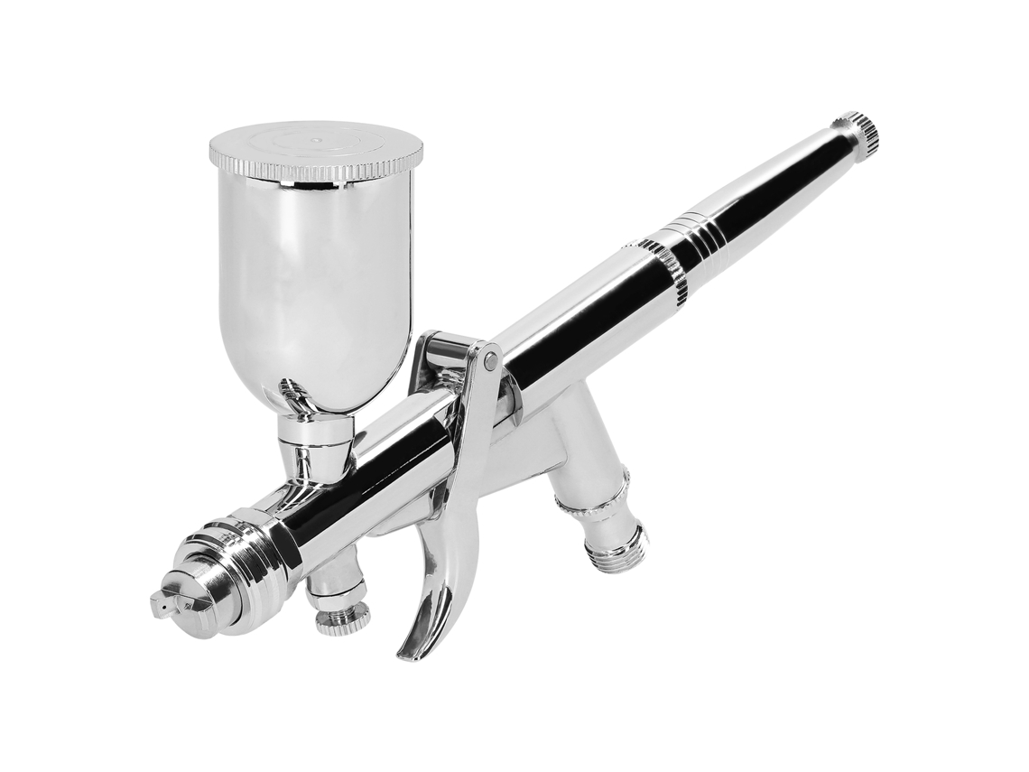Kit De Aerógrafo T217a Com Bico De 0.5mm E Copo De 15cc Para Pintura De Modelos, Maquiagem, Unhas E Decoração De Bolos