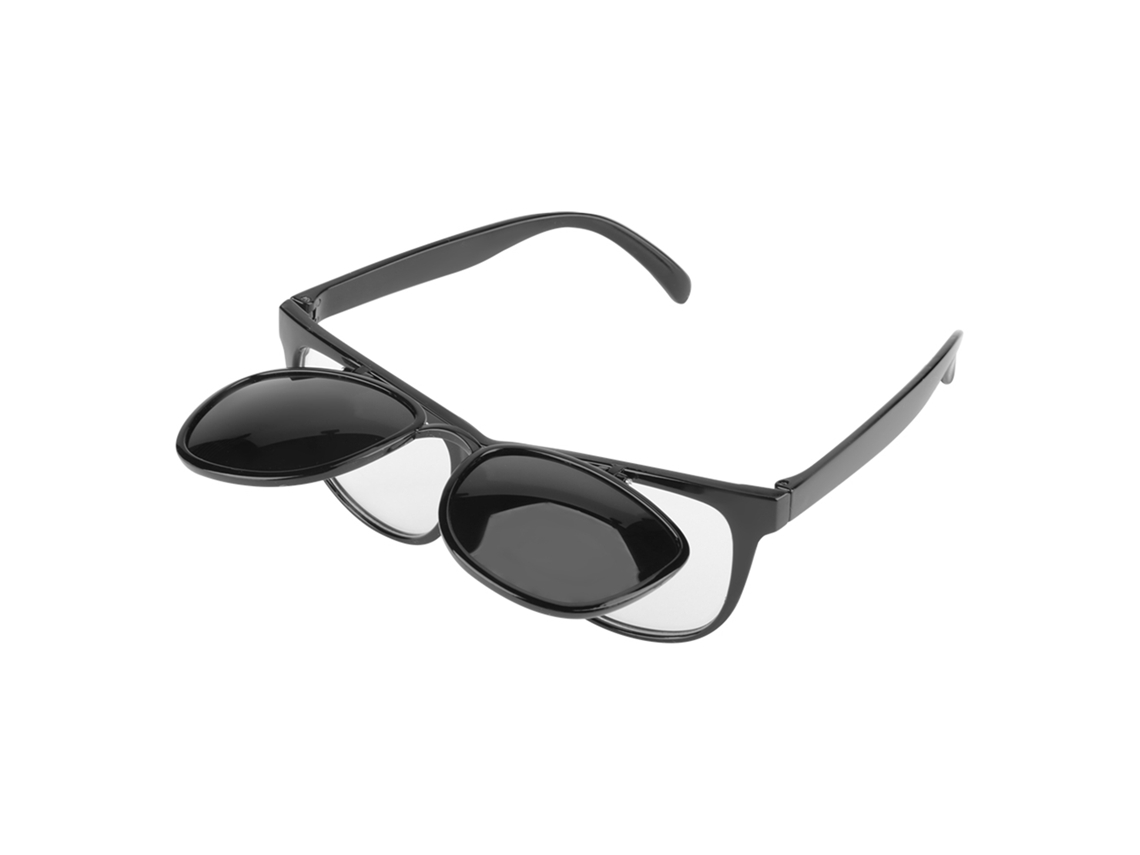 Óculos de Segurança Flip up, para Laboratório, com Lentes Sombreadas e Proteção Dupla PC | S/MARCA