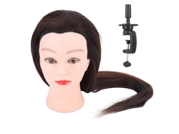Cabeça De Boneca Manequim Com Cabelo Para Treinamento De Cabeleireiro E Prática De Estilo