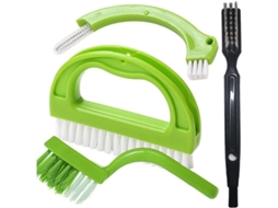 Escova Multifuncional Nova Line 4 em 1, para juntas, cozinha, banheiro, verde | S/MARCA