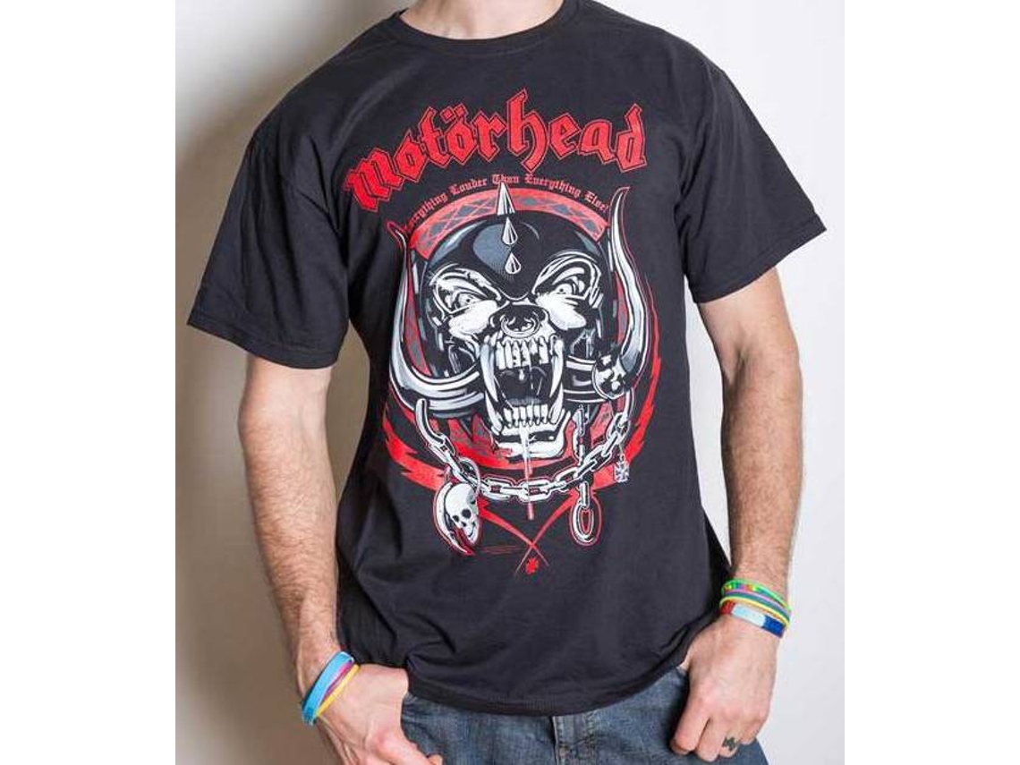 T-Shirt ROCK OFF Motörhead - Lightning Wreath Preto (Tamanho: M)