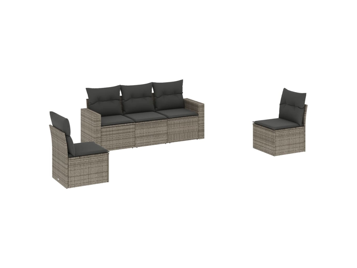 Garden Sofa Set, Garden Sofa Sets Vidaxl Cinzeto Rattan / Vime (n/a)