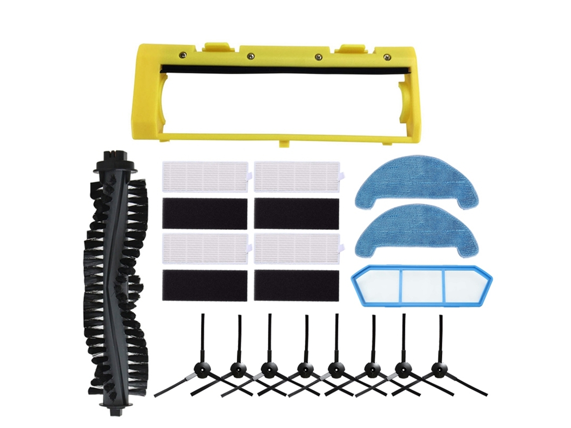 Para ilife a4 a4s a40 robô aspirador de pó acessórios lavável escova principal lateral heap filtro parte