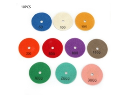 10pcs Disco de Polimento de Diamante para Granito, Mármore 3 polegadas | S/MARCA