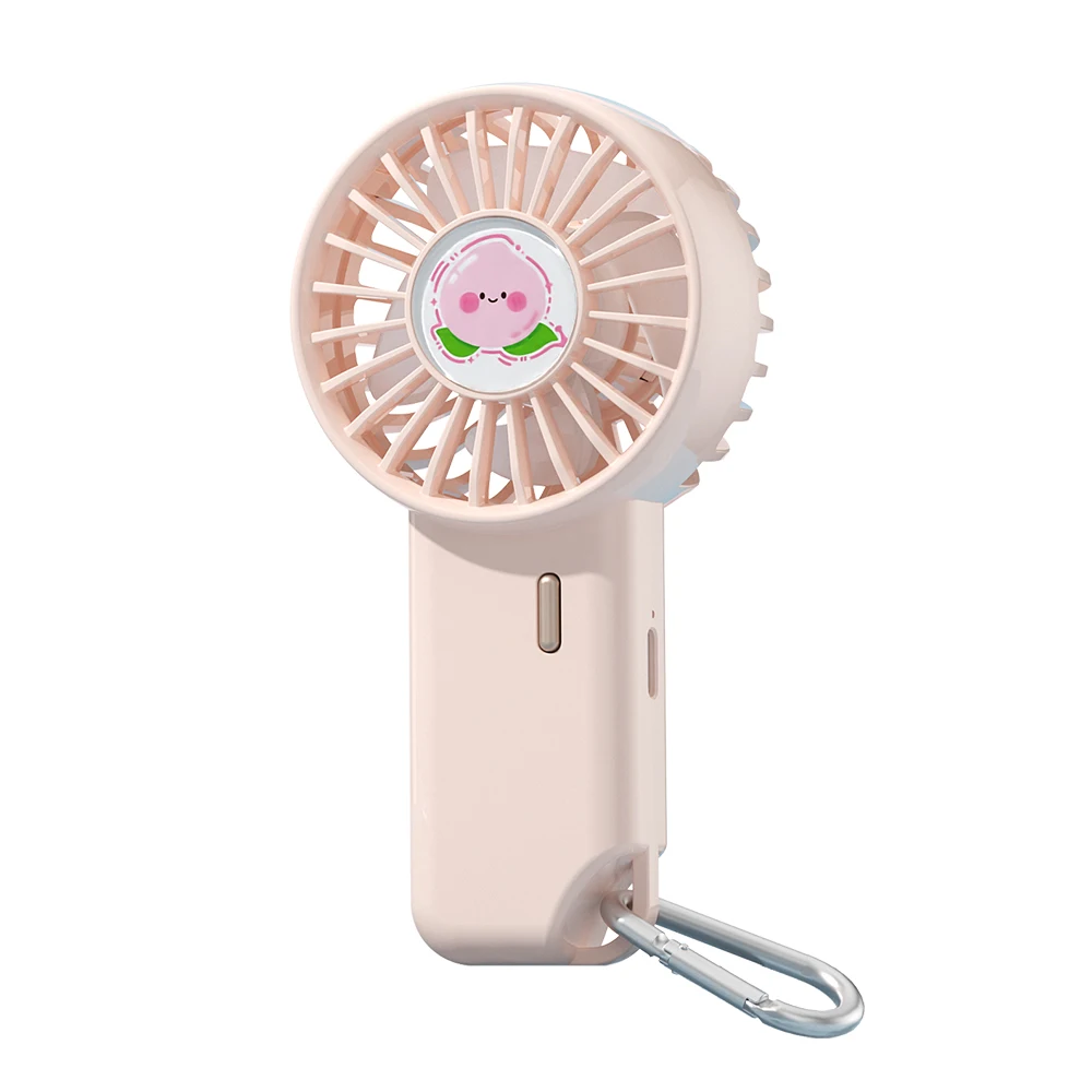 Mini ventilador MDUG azul recarregável com porta tipo C