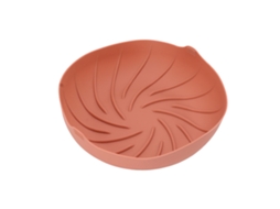 Revestimento Redondo Grande de Silicone para Fritadeira Resistente À Alta Temperatura Cesta de Silicone Rosa | S/MARCA