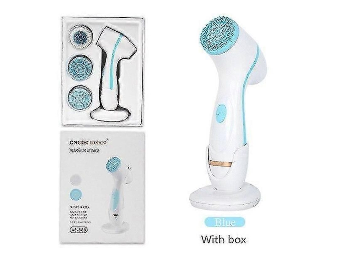 Escova Facial de Silicone Nu3 em 1, Massageador Facial, Limpador Elétrico Sônico, Uso Dispositivos Bele Za. GOKOCO