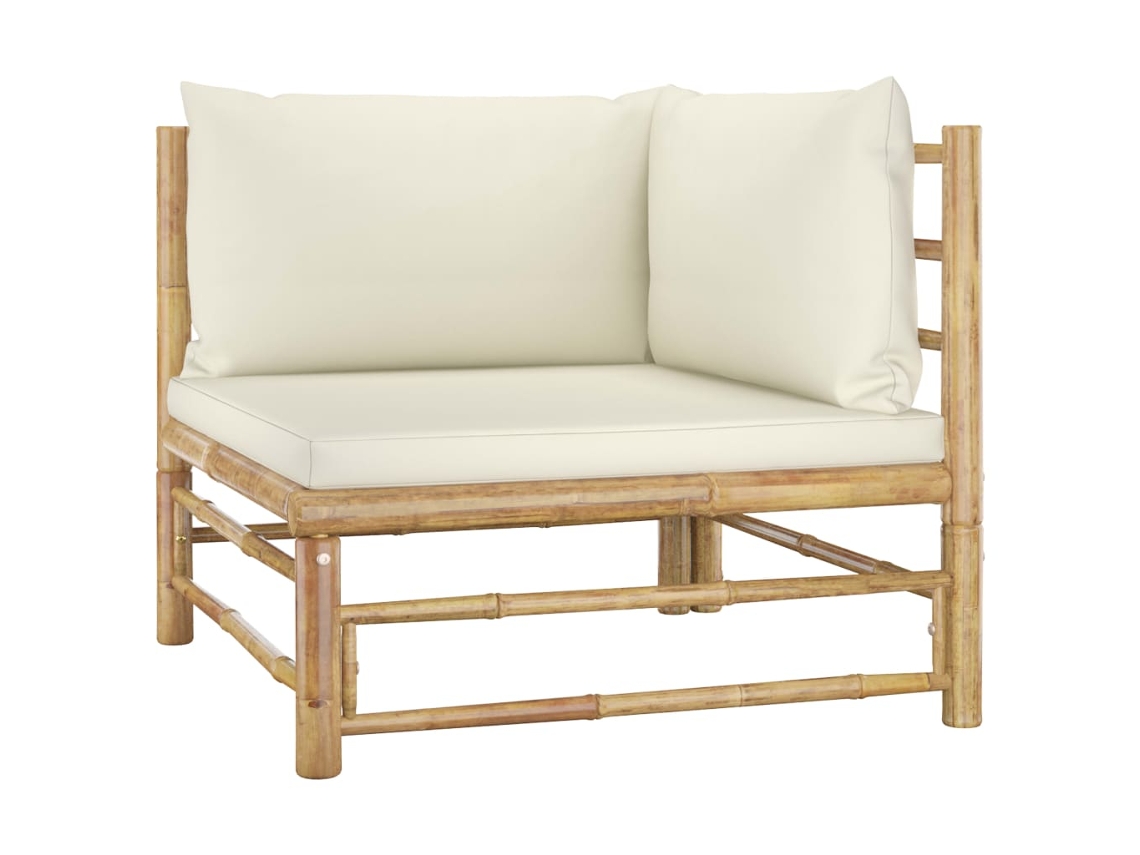 Corner Sofa, Corner Sofas Vidaxl Branco Bambu (n/a)