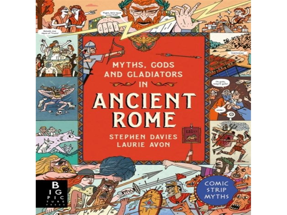 Livro Comic Strip Myths Myths Gods and Gladiators in Ancient Rome de Stephen Davies (Inglês)