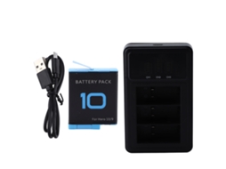 Battery Charger 3 Channel Portable Action Camera Batteries Charging Station For Go Hero 9 10 LAXISCREED
