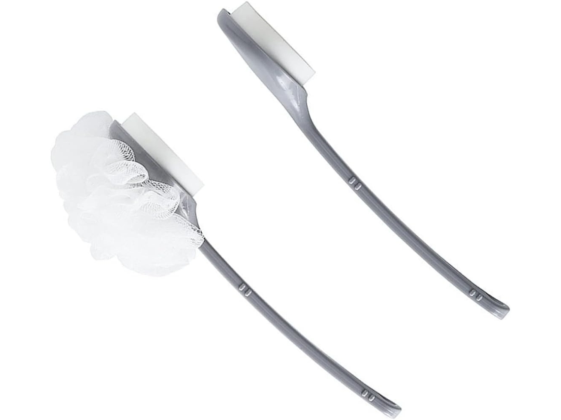 Lurelia Conjunto De 2 Escovas Esponja De Banho Para Duche, Esponja Suave, Cabo Longo E Antiderrapante, Uso Diário Suave
