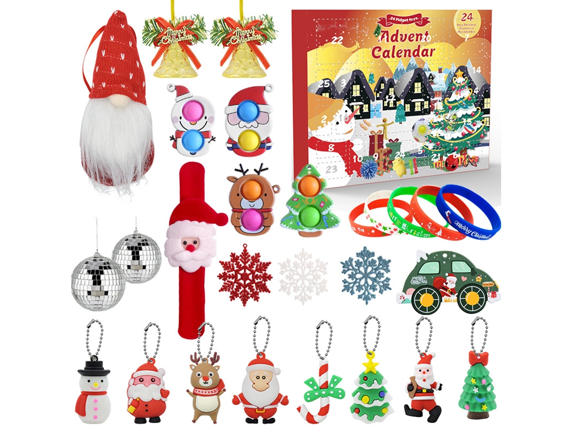 Conjunto De Ornamentos De Natal Laxiscreed Com 24 Unidades, Enfeites De Contagem Decente Para Toda A Família
