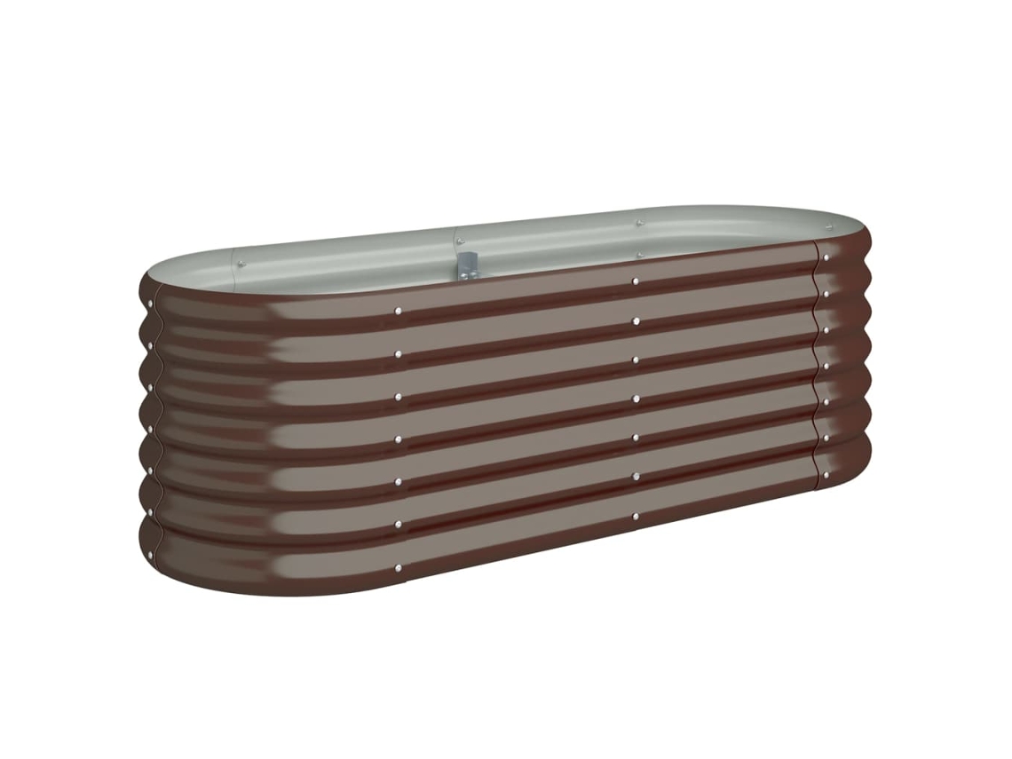 Garden Raised Bed, Garden Raised Beds Vidaxl Marrom Aço (114 X 40 X 36 Cm)