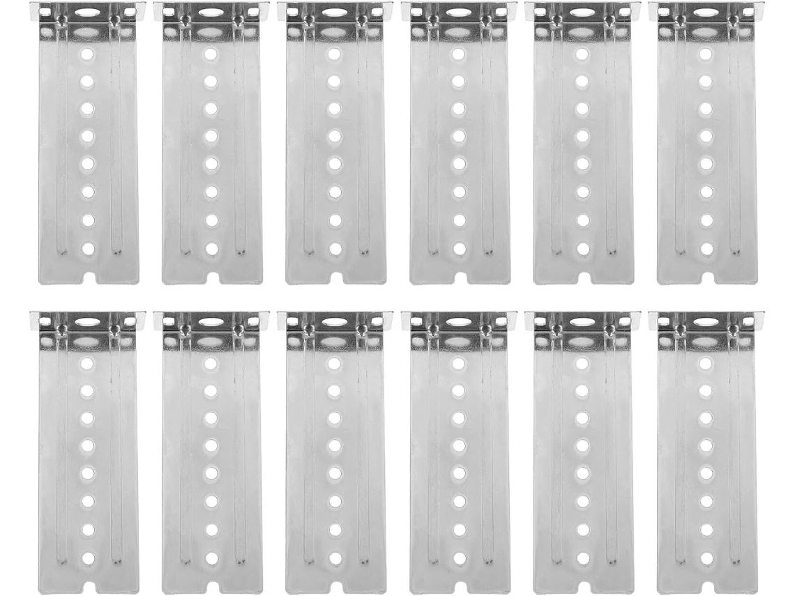 Shineofi Conjunto De 12 Peças Trilhos Deslizantes Para Bandeja Teclado Sob A Mesa Com Amplo Suporte Montagem Trilho