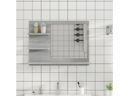 Vidaxl Espelho Wc 60x10,5x45 Cm Derivados De Madeira Cinzento Sonoma