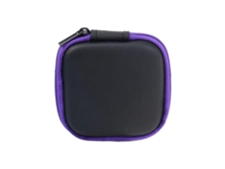 Estojo Portátil Quadrado Para Fones De Ouvido Com Zíper – Compatível Com Fones De Ouvido Com Fio/sem Fio, Cartões Sd E Chips De Câmera, 7,4 Cm (2,9")