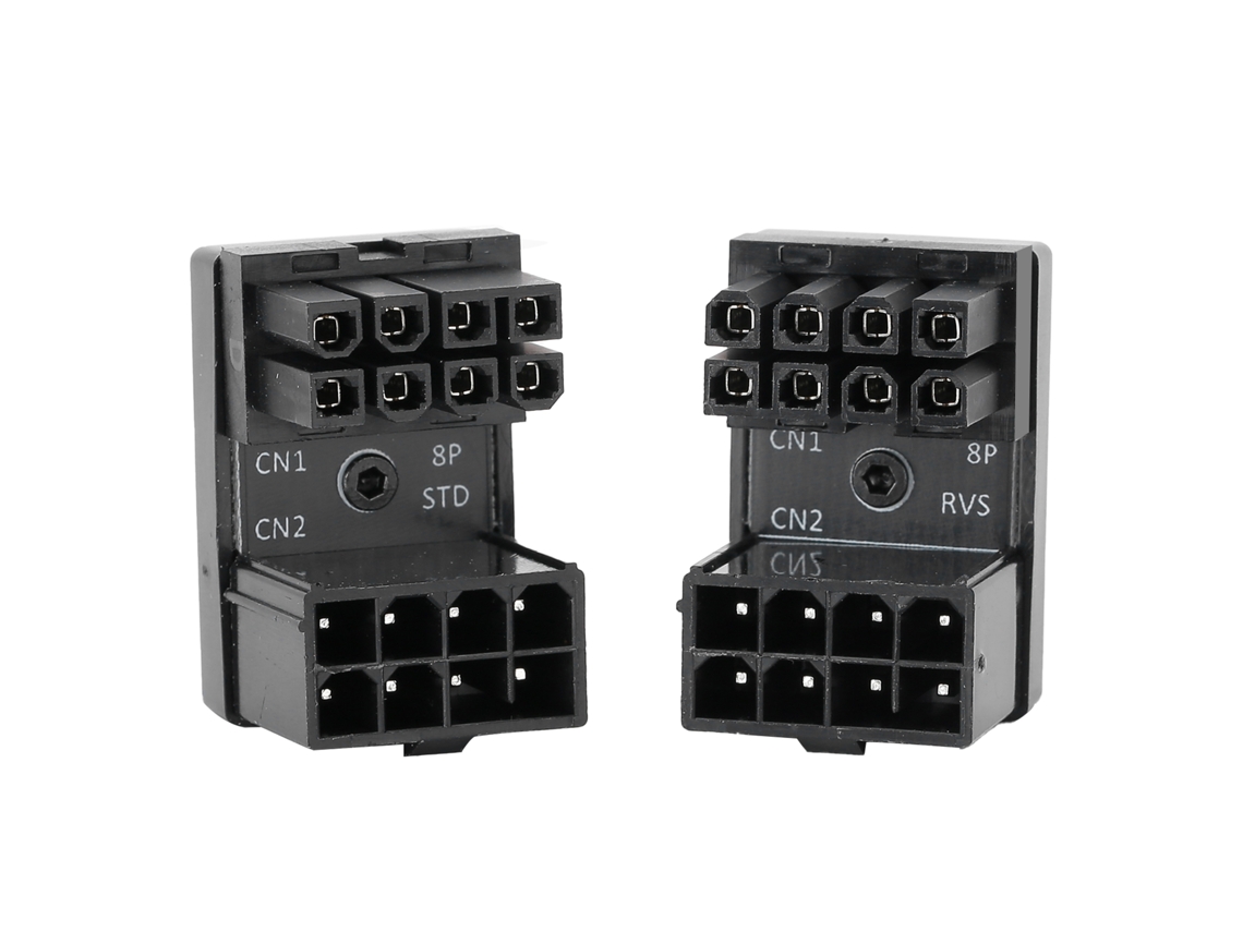 Adaptador Para Placa De Vídeo De Desktop (conversão De Pino Atx 8pin, Ângulo De 180 Graus)