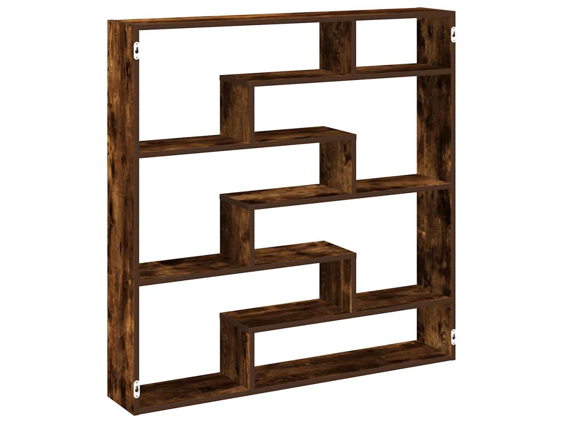 Wall Cube Shelf, Wall Cube Shelves Vidaxl Marrom Madeira Processada (n/a)