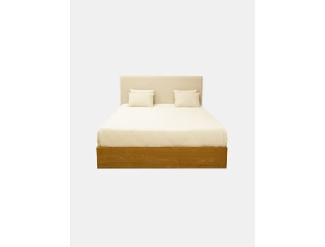 Cama de Casal com Gavetas Estofada Medidas CRISPALMÓVEL Bege (168x206x112cm)