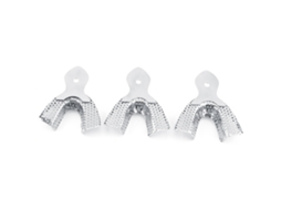 Laxiscreed Bandejas De Impressão Dentária Em Aço Inoxidável, Autoclaváveis Para Maxilar E Mandíbula