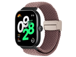 Bracelete para Xiaomi Band 9 Pro / 8 Pro XIAOMOYU em Nylon Trançado com Fecho Magnético Roxo Fumê