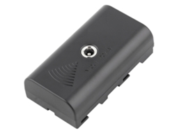 Adaptador CA com bateria fictícia para Sony NP-F550 F570 F750 F970, adaptador de alimentação para lâmpada de preenchimento