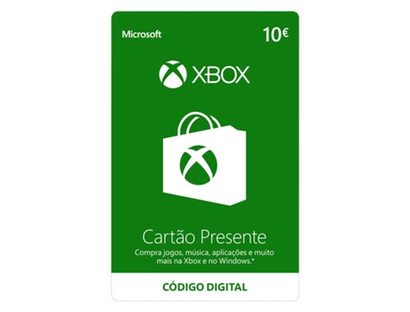 Cartão Presente Xbox Live 10 Euros (Formato Digital)