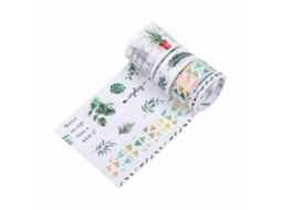 Pacote De 4 Cintas Washi Decorativas Com Larguras De 30mm, 15mm E 5mm Para Artesanato, Scrapbooking, Presentes E Diy