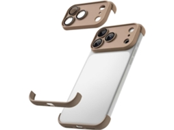 Capa Ultrafina E Sem Moldura Em Tpu Com Airbags Nos Quatro Cantos, À Prova De Choque E Com Película Protetora Para Lente, Para Iphone 17 Pro Max.