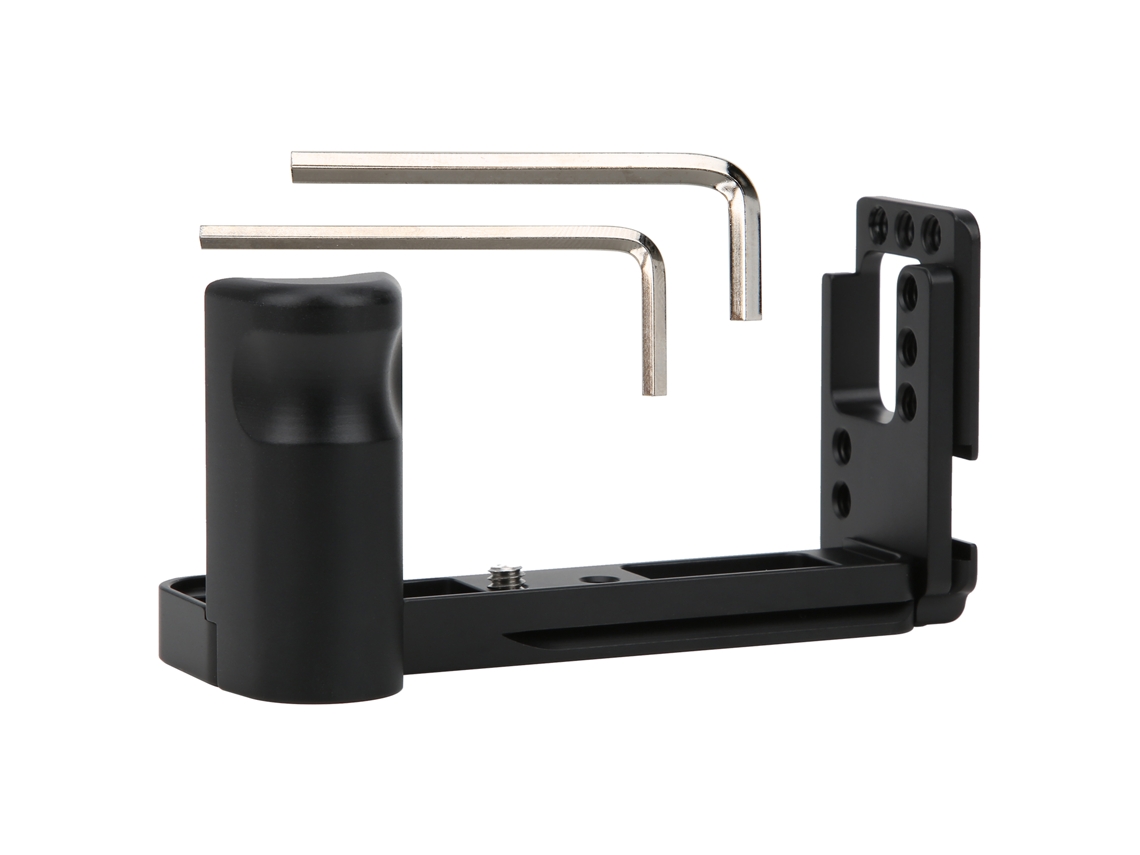 Aluminium Alloy Handle L Quick Release Plate Vertical Shooting For Fuji Xa7 Camera LAXISCREED (black )