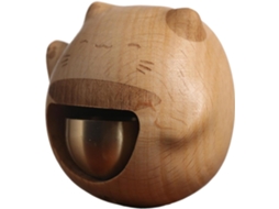 Sino De Loja, Porta Magnética, Gato Lojista De Madeira, Campainha Para Loja, Sorte