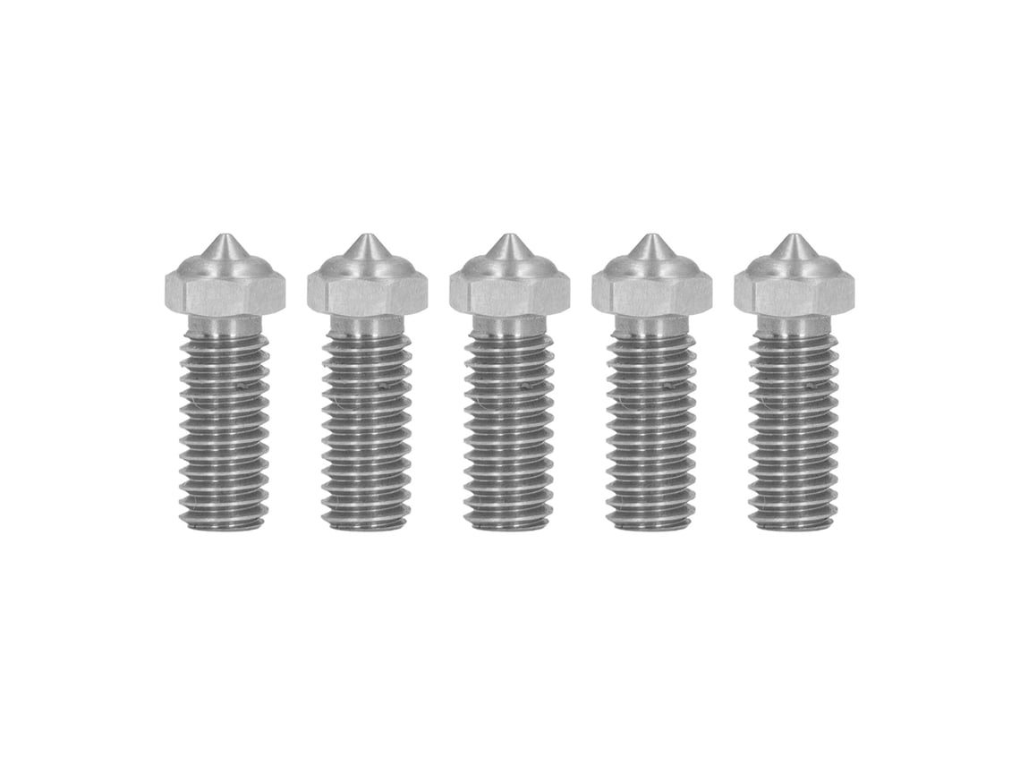 5pcs Bico de Extrusor de Aço Inoxidável 0.4mm