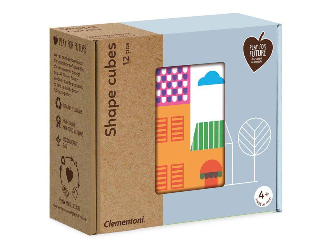 Clementoni Houses Forms 12 Silk-Screened Cubes