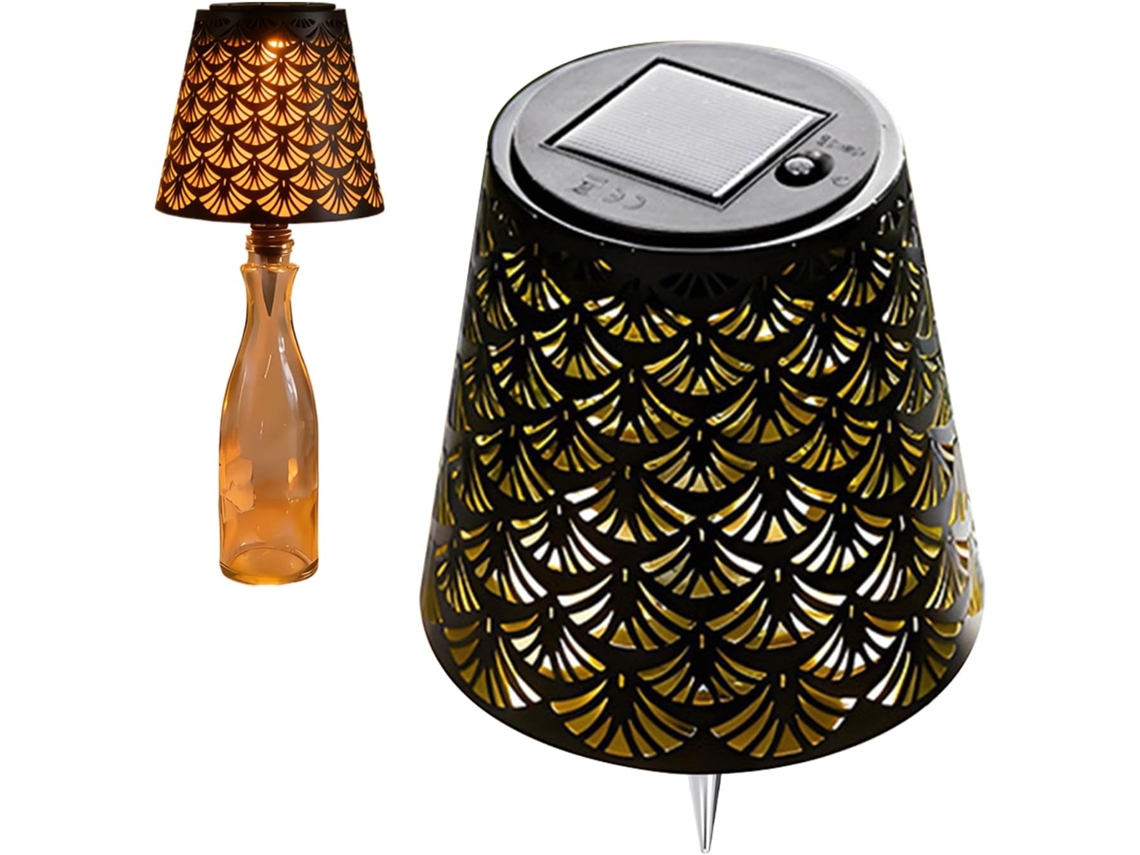 Luminária Topper Para Garrafa De Vinho E Bebidas Destiladas Com Energia Solar