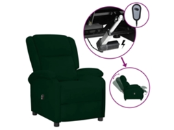 Electric Recliner Chair, Electric Recliner Chairs Vidaxl Verde Veludo