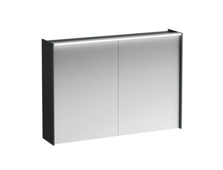 Armário Espelho LAUFEN Lani Duas Portas com Elemento de Luz Led 1020X210X715Mm H4037921121 Cor: Tráfego Cinzento