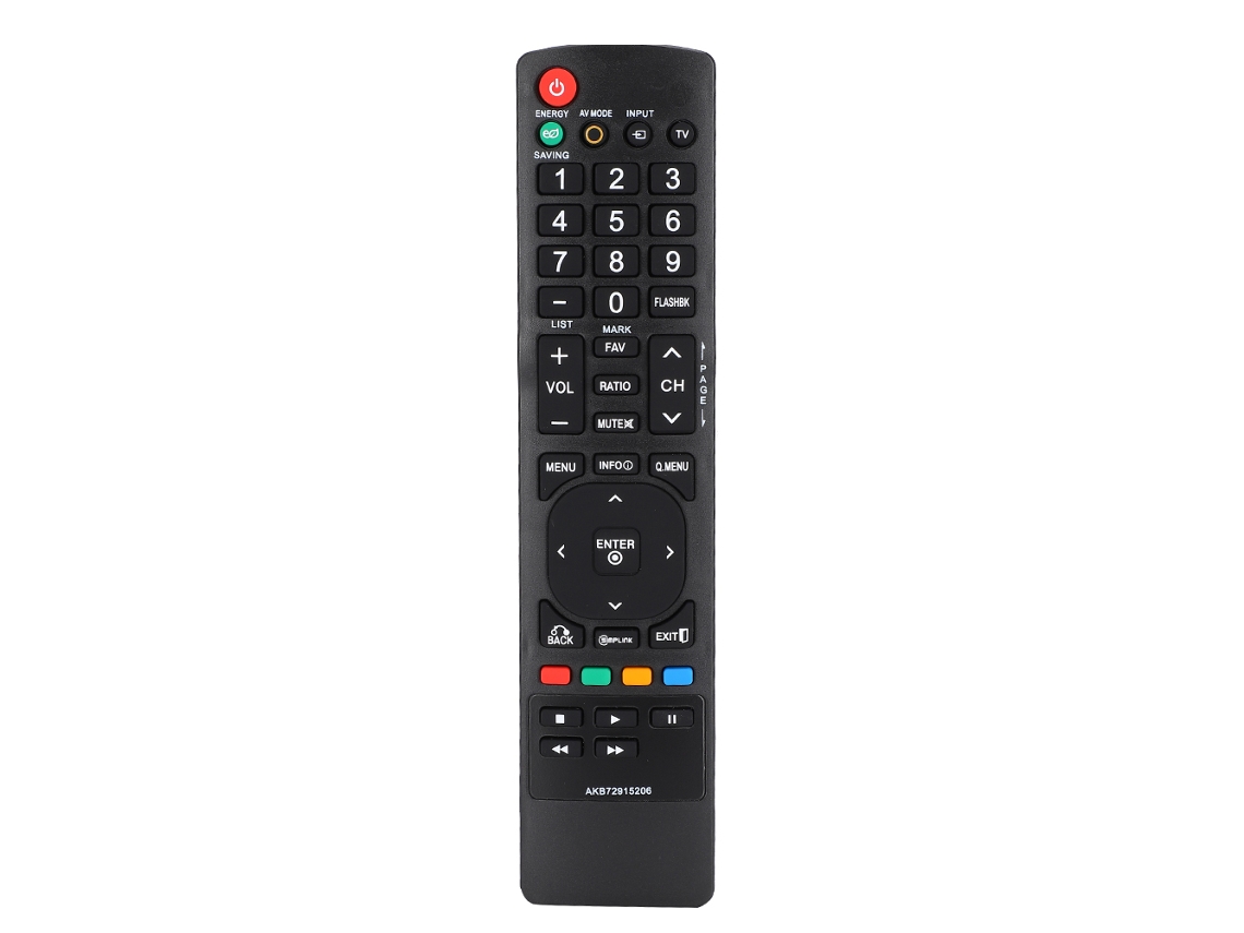 Aetheria controle Remoto de Tv Substituto Seguro para Lg Akb72915206 Preto Acessório Abs