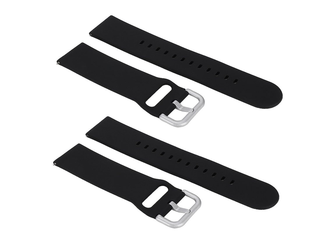 Cinto Relógio LAXISCREED Amazfit Gtr 47mm Silicone Preto 2 pack