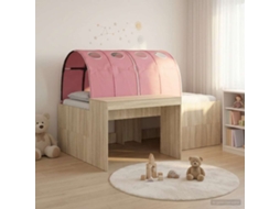 Vidaxl Cama Com Túnel 3 Unid. Carvalho Artisian E Rosa