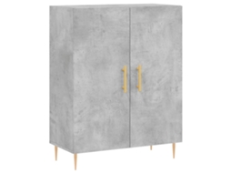 Aparador 69,5x34x90 cm Madeira Processada Cinza Cimento MAISON EXCLUSIVE