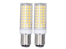2 Pcs Lâmpada de Milho Led Ba15d 10w Regulável 102leds Cerâmica Ac 100 120v